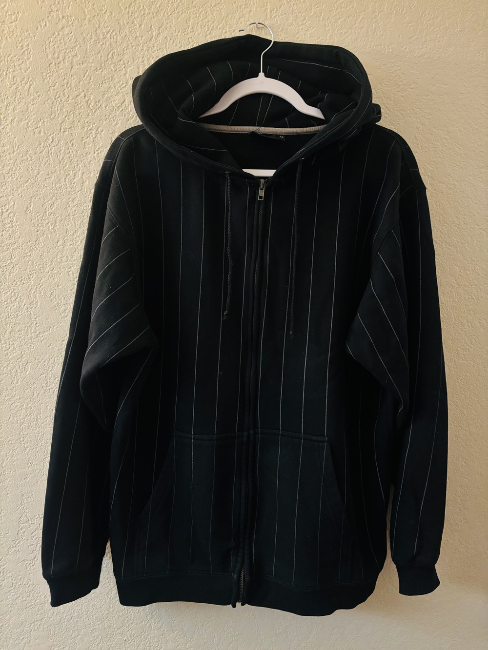 Braxton Men’s Black Cotton Zippered Jacket Size Medium